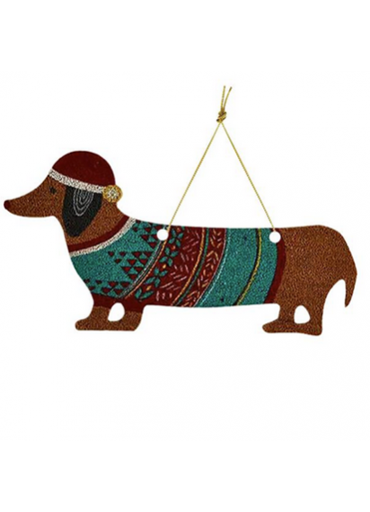Christmas Dachshund Decoration